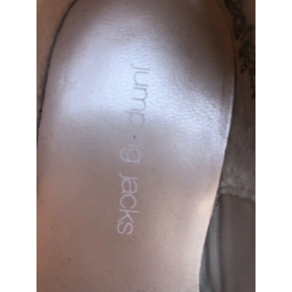Jumping Jacks Annalise Beige Girls Mary Janes Shoes Size 8M